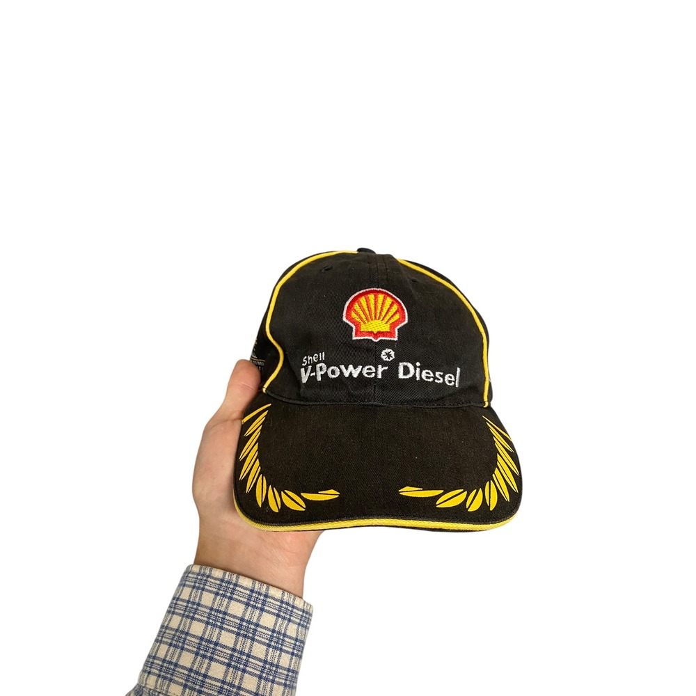 Vintage Shell V-Power Diesel Racing Hat Black Yellow